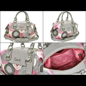 Coach multicolored handbag/crossbody